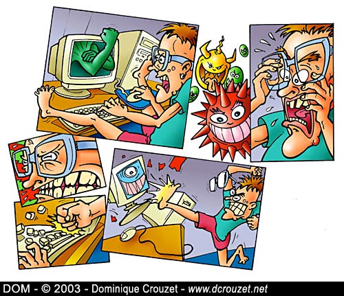 Virus in the computer - Virus dans la machine